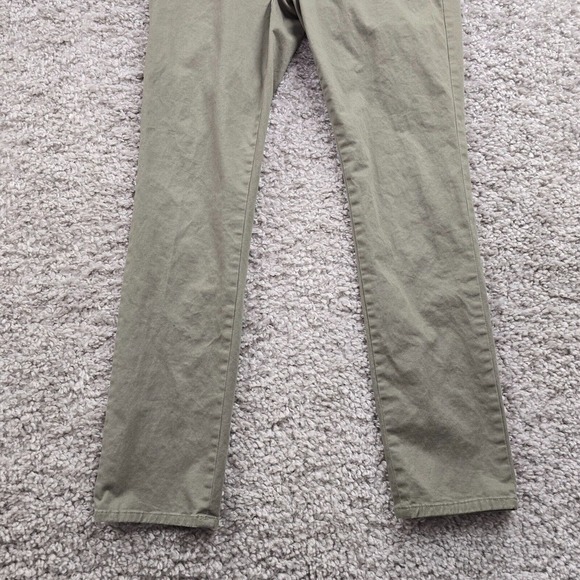 Allsaints Park Chino Pants Mens 30x30 Gray Slim Straight Button Fly‎ Office - Picture 2 of 13
